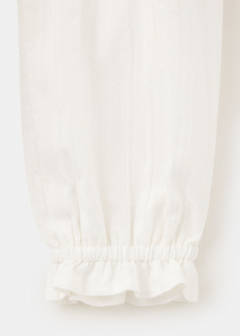 Embroidered babydoll collar shirt — Off White 6