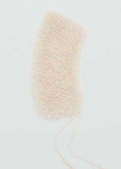Faux-fur scarf — Ecru 3