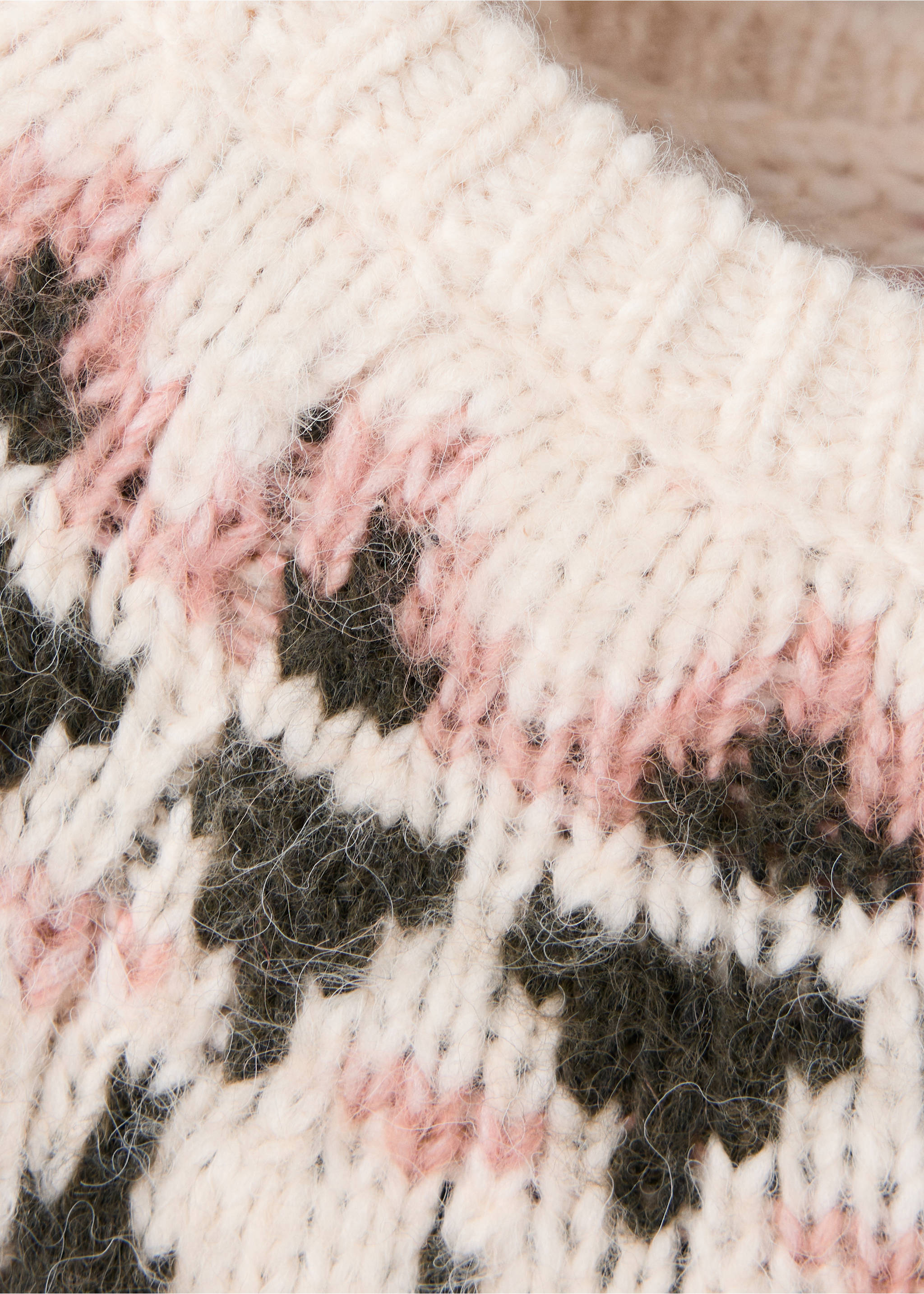 Robe en maille jacquard - Détail de l'article 8, Beige. Ref: 37097923-00.