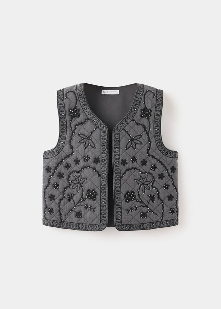 Embroidered detail gilet - thumbnail 2