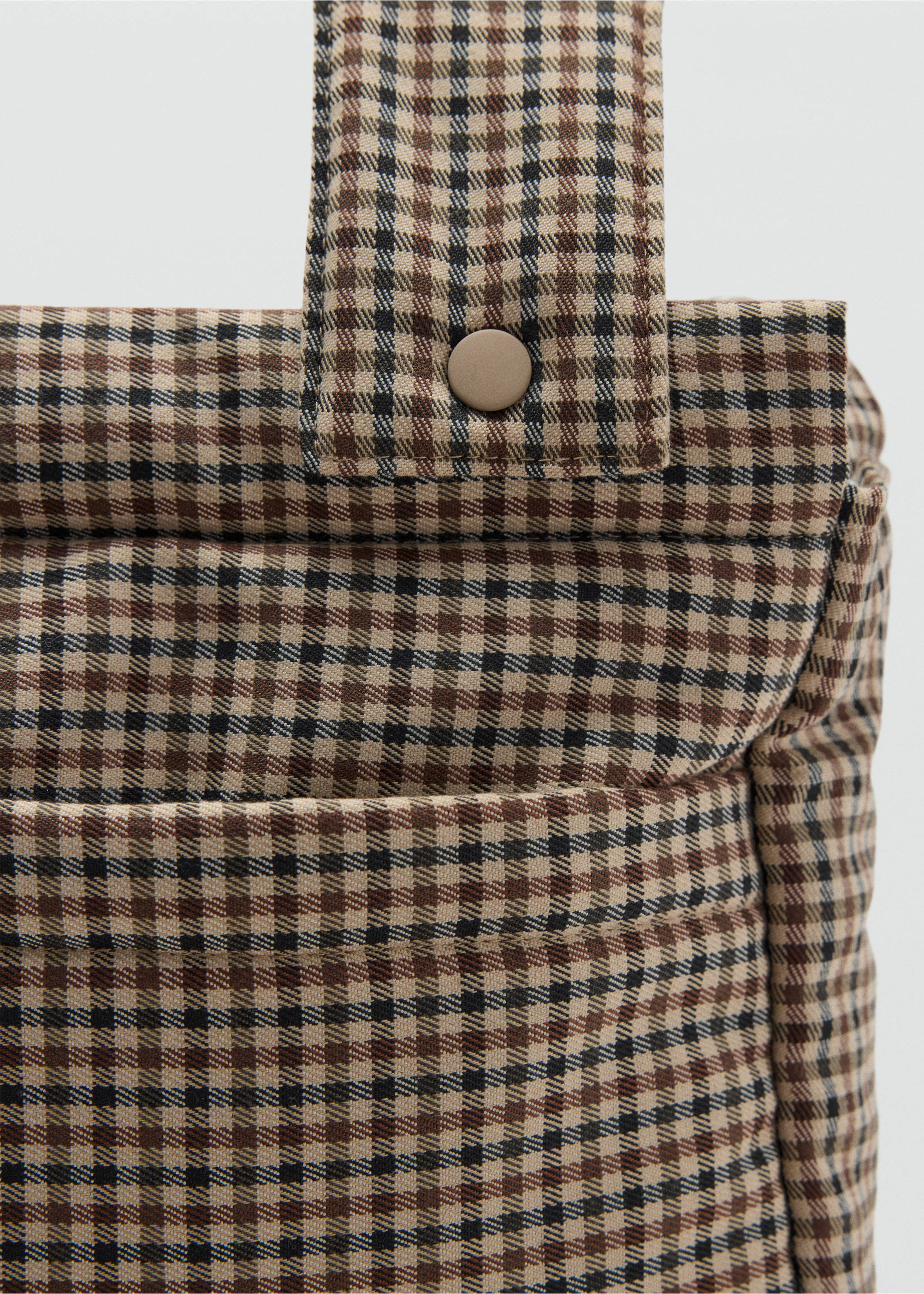 Sac maternité à carreaux - Détail de l'article 1, Chocolat. Ref: 37097927-00.