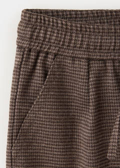 Straight checked trousers — Brown 3