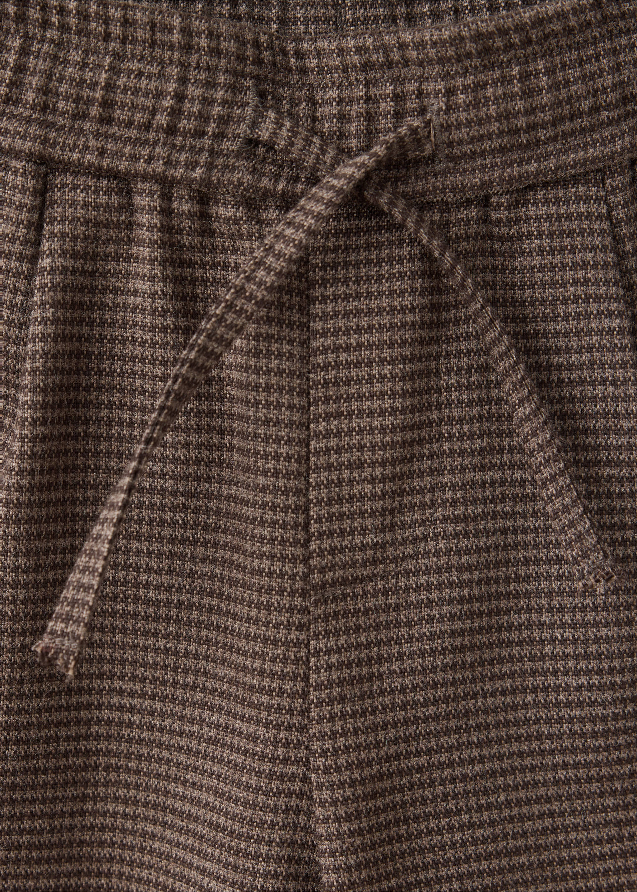 Pantalon droit à carreaux - Détail de l'article 0, Marron. Ref: 37097931-00.