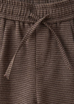 Straight checked trousers — Brown 5