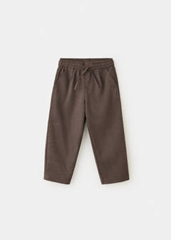 Straight checked trousers — Brown 2