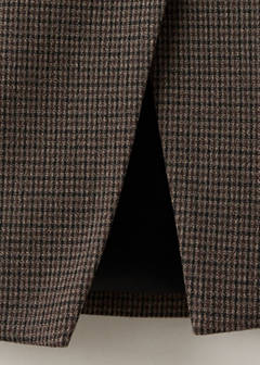 Fitted checked overshirt — Medium Brown 7