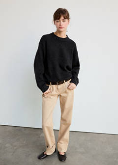 Straight low-waist jeans — Sand 5