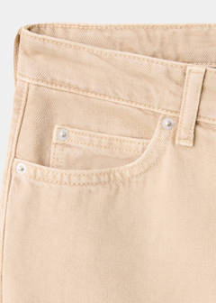Straight low-waist jeans — Sand 7