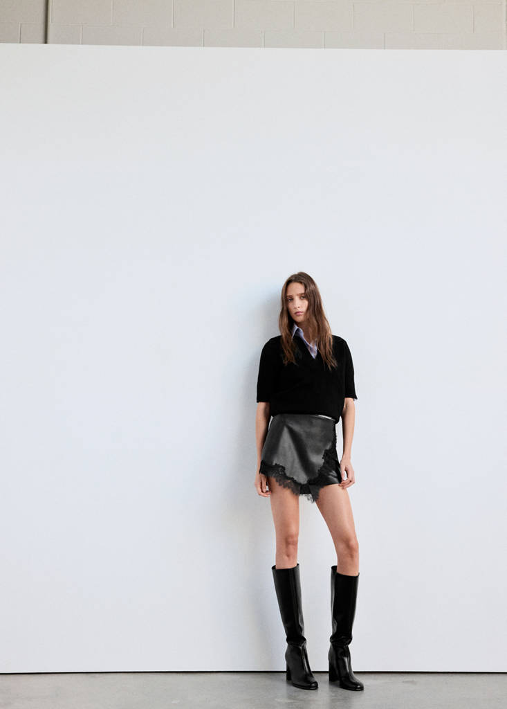 SKIRT SUGAR — Black