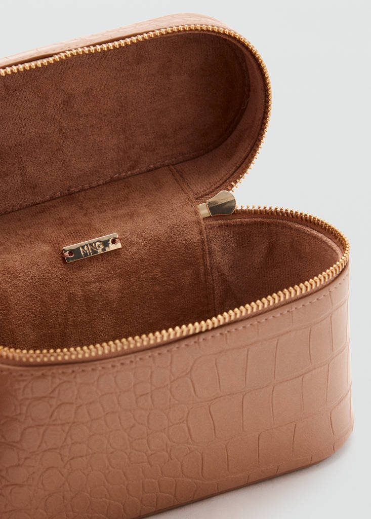 Croco-effect vanity bag - thumbnail 4