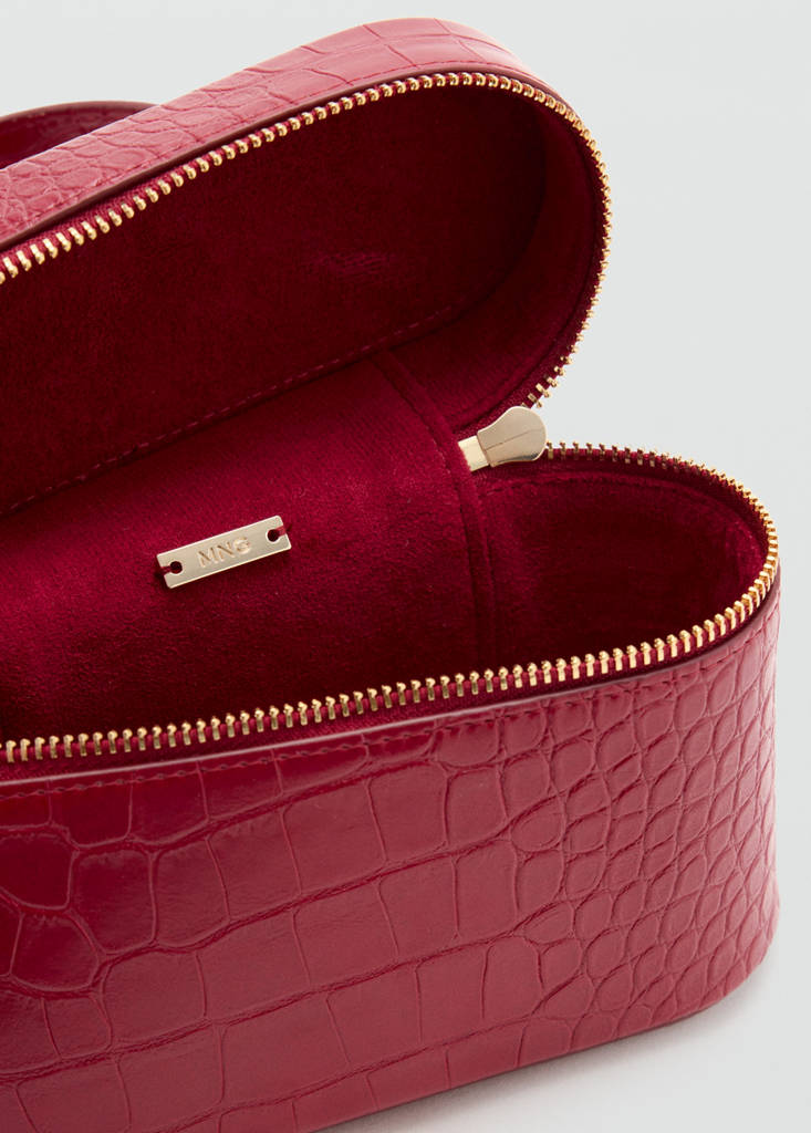 Croco-effect vanity bag - thumbnail 8
