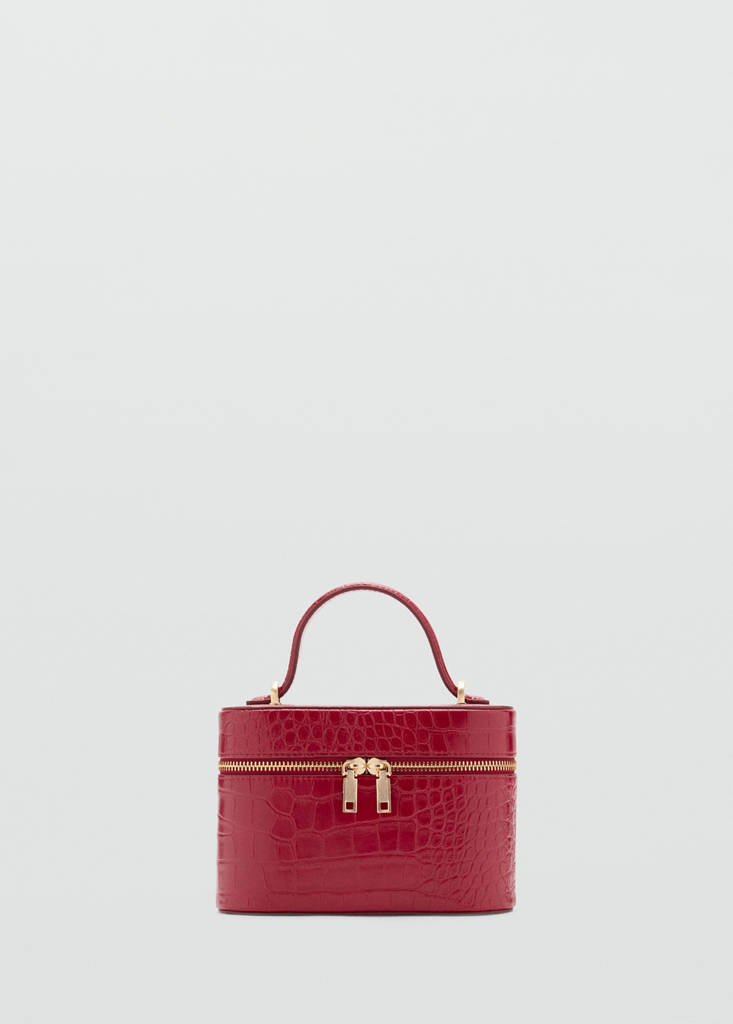 Croco-effect vanity bag - thumbnail 6