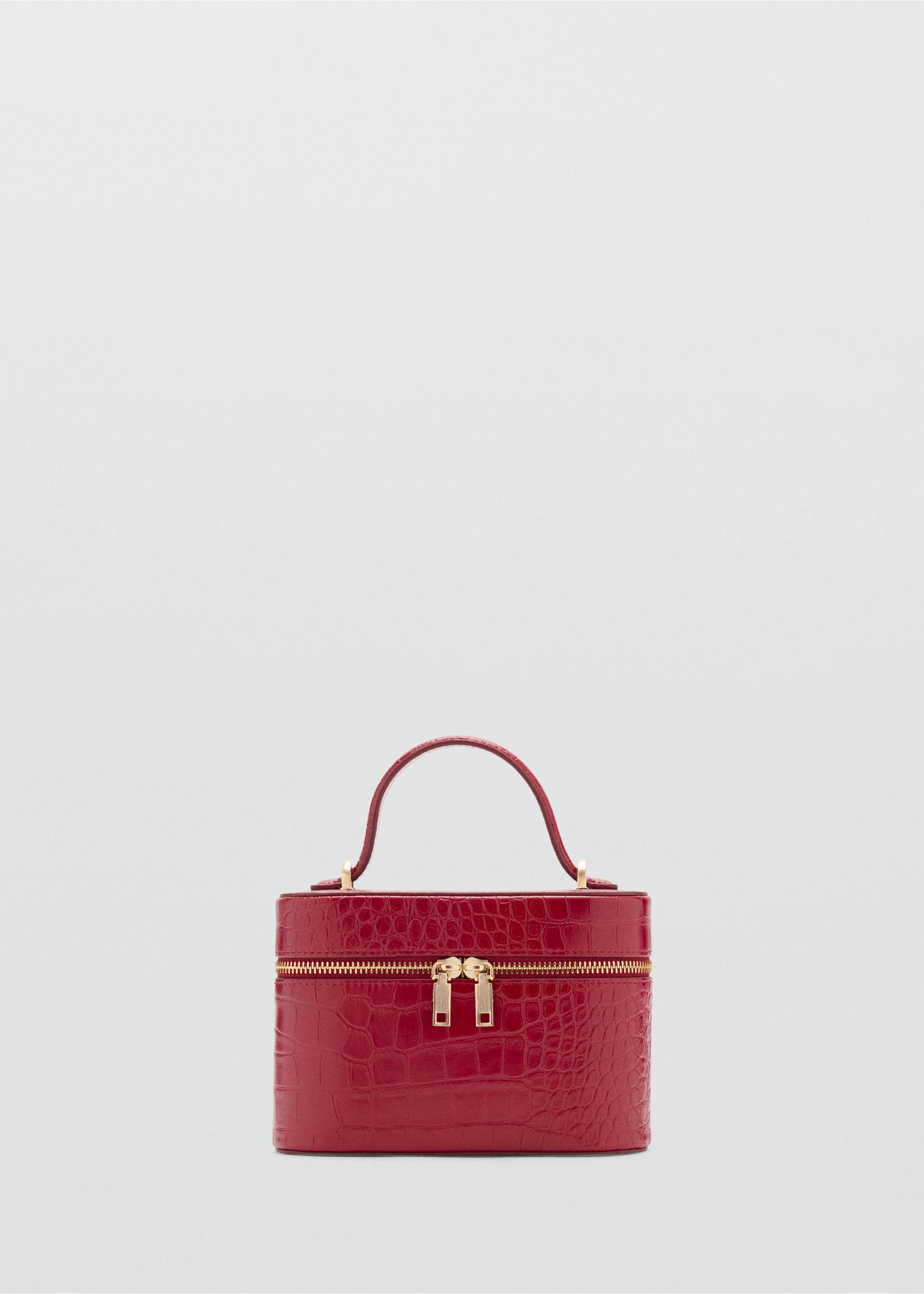 Croco-effect vanity bag - Article without model, Red. Ref: 37098274-00.