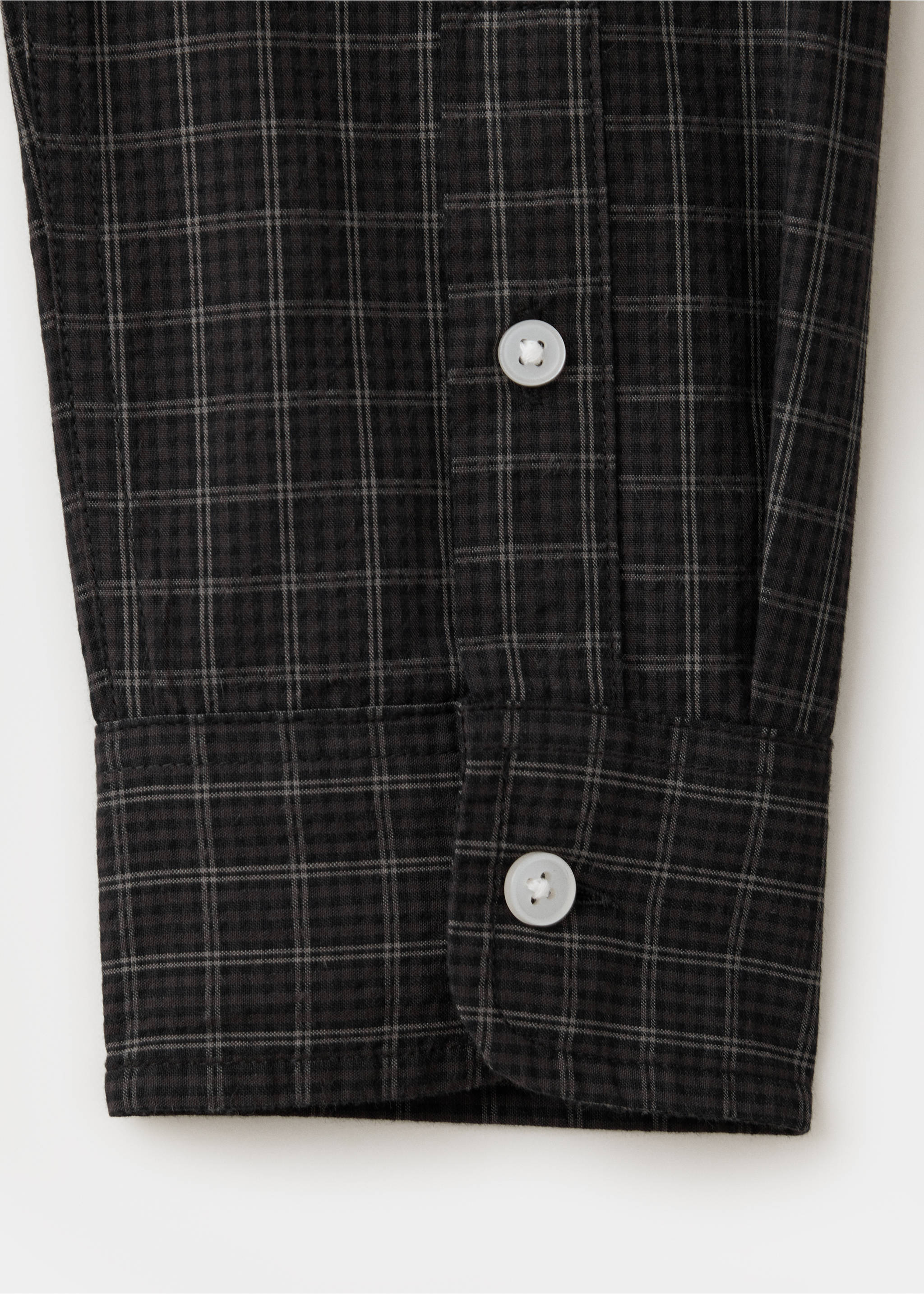 Chemise regular-fit carreaux - Détail de l'article 0, Noir. Ref: 37098284-00.