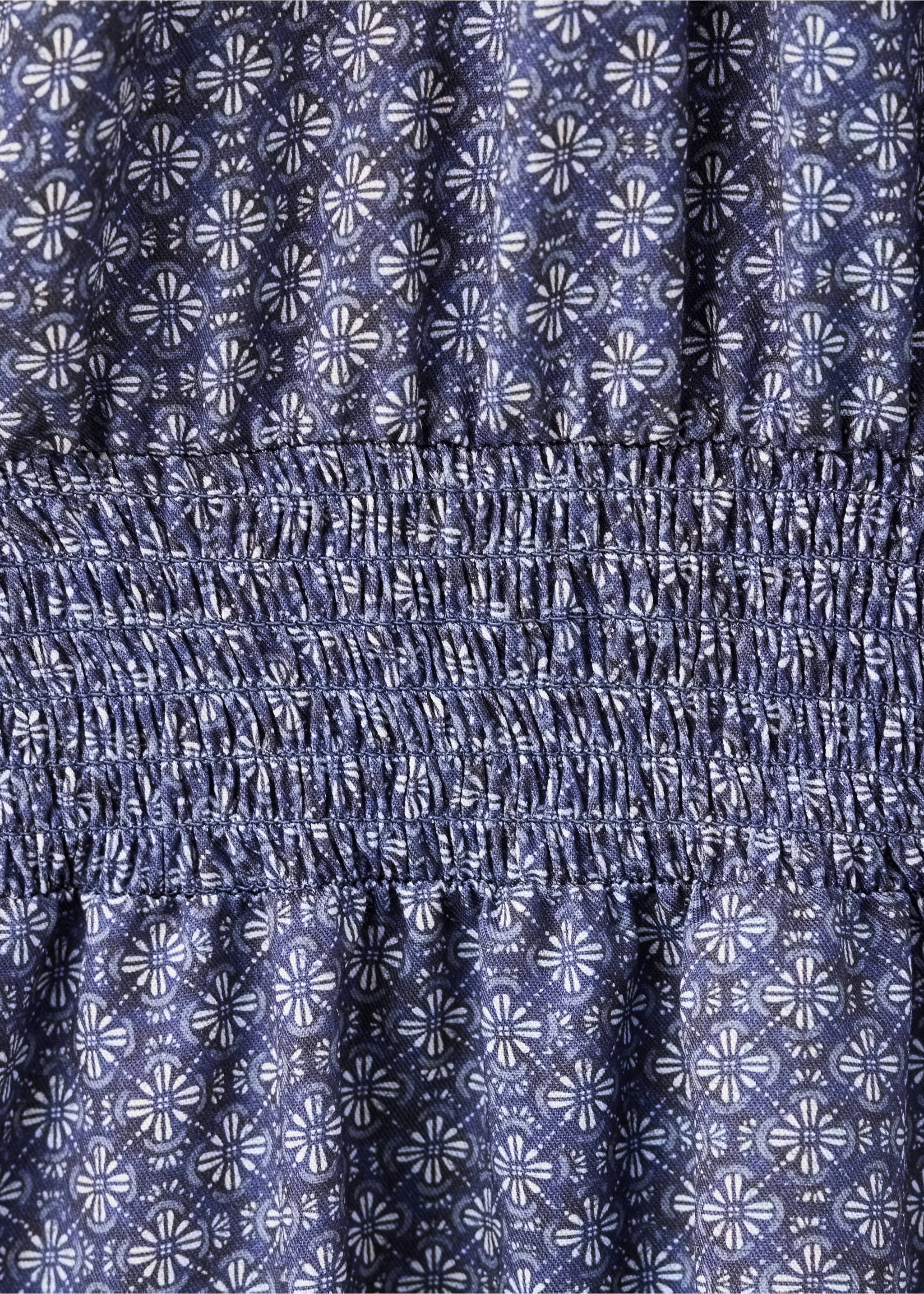 Floral print dress - Details of the article 8, Navy. Ref: 37098285-00.