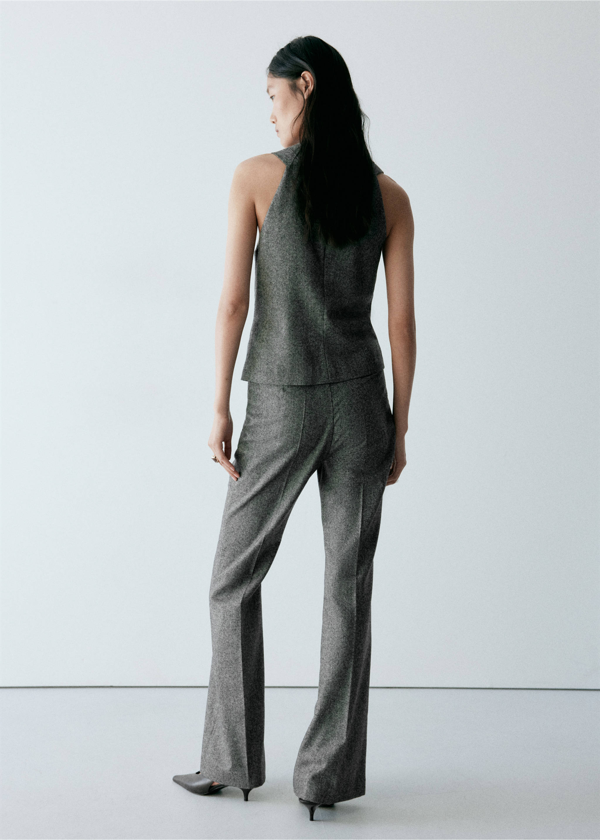 TOP MACHIATO - Reverse of the article, Medium Heather Grey. Ref: 37098287-00.