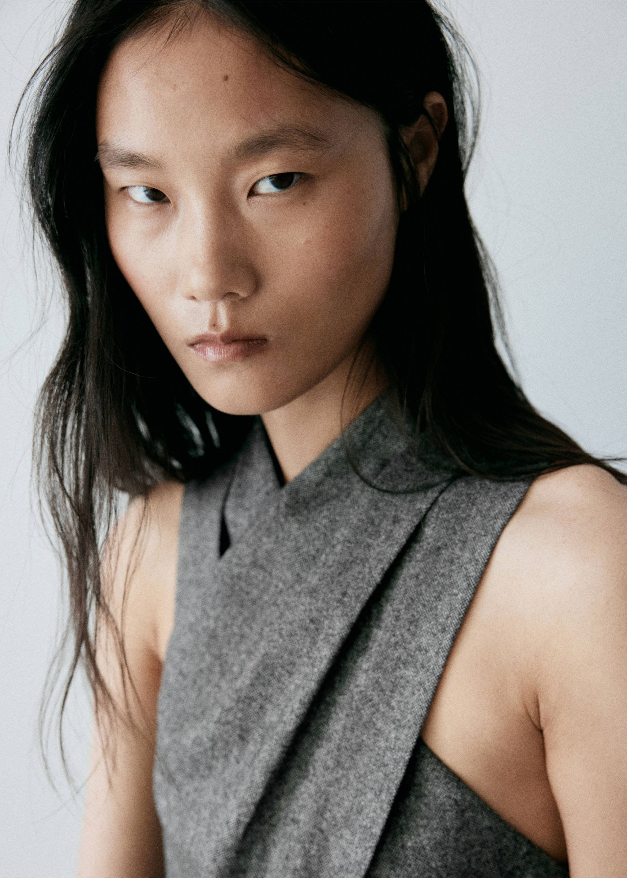 TOP MACHIATO - Details of the article 1, Medium Heather Grey. Ref: 37098287-00.