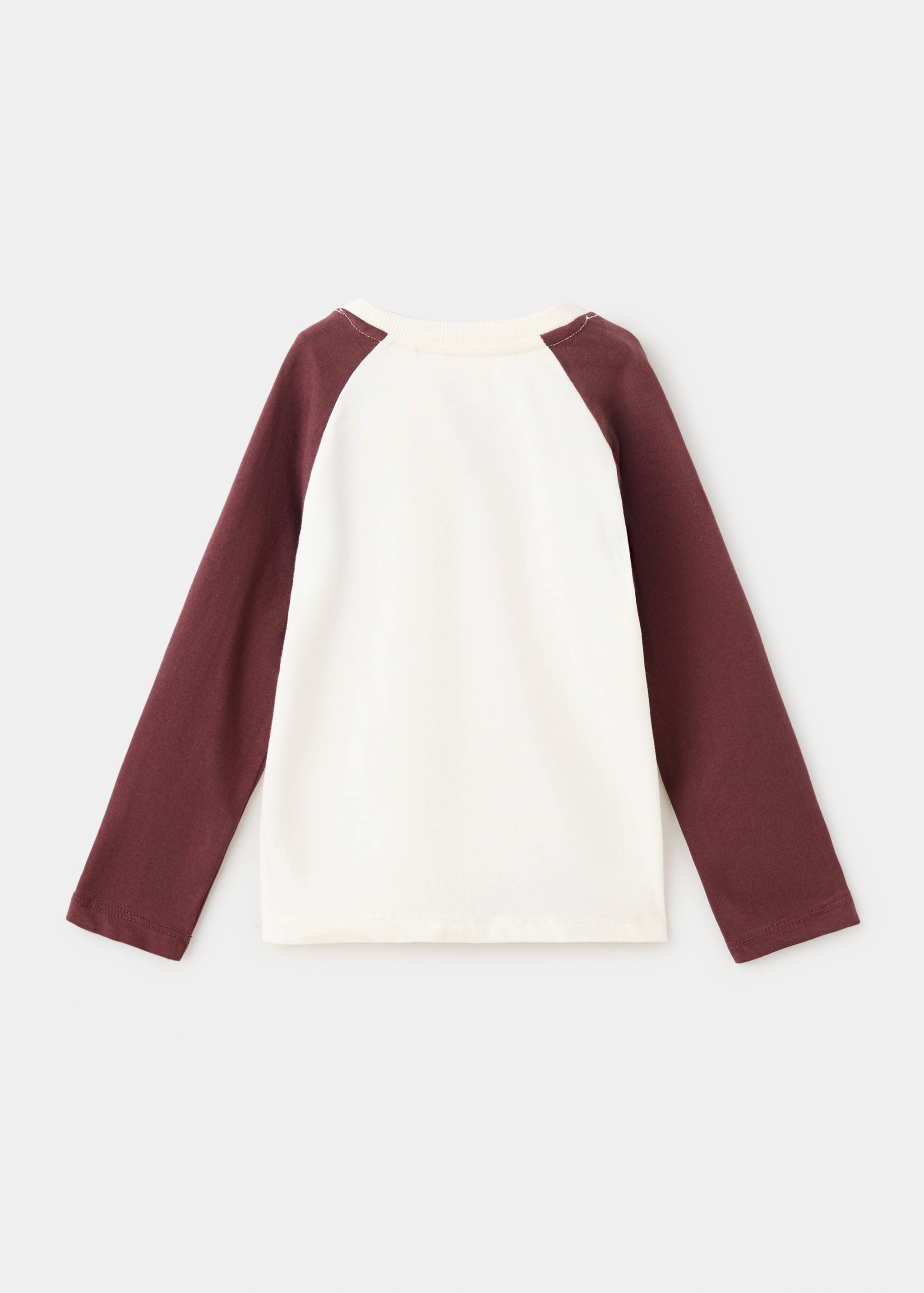 Cotton T-shirt with print detail - Reverse of the article