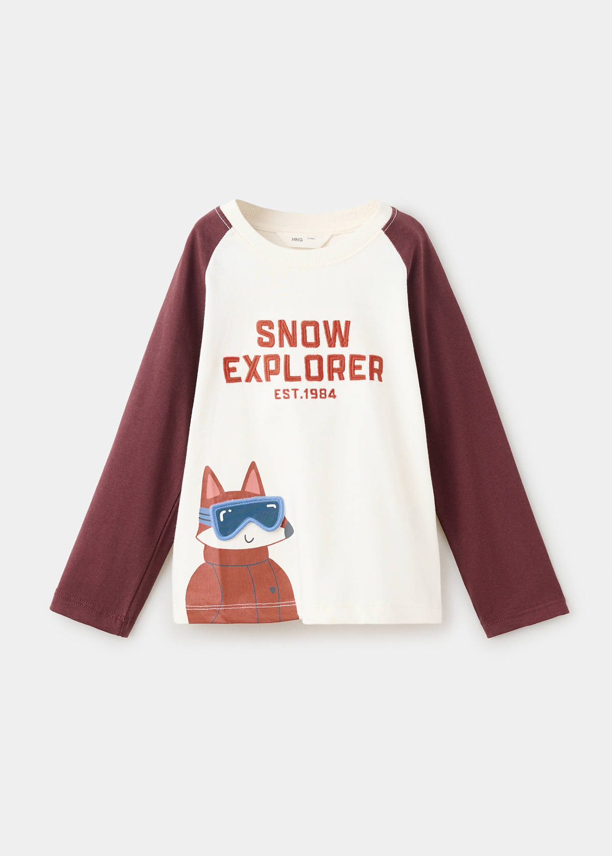 Cotton T-shirt with print detail