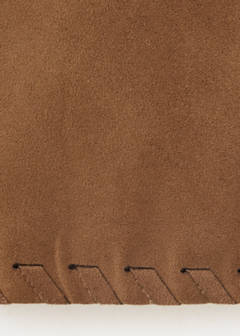 Suede-effect skirt — Brown 6