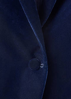 Velvet suit jacket — Navy 2