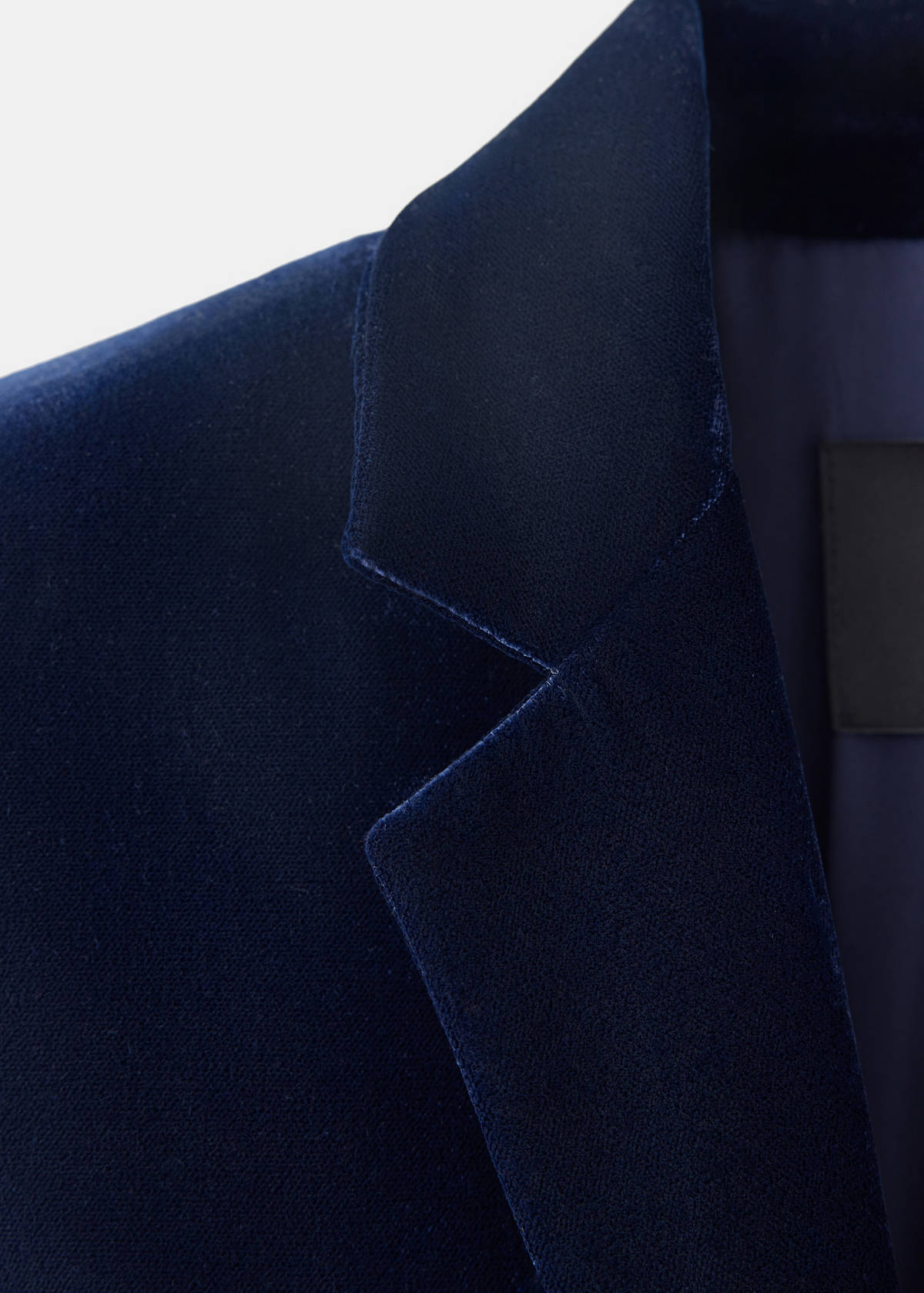 Velvet suit jacket — Navy