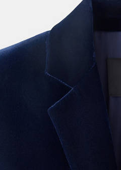 Velvet suit jacket — Navy 3