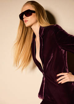 Velvet suit jacket — Maroon 1