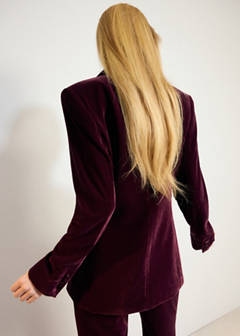 Velvet suit jacket — Maroon 3