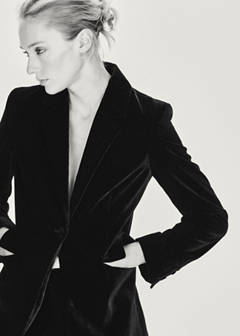 Velvet suit jacket — Black 1