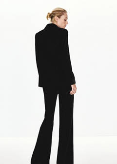 Velvet suit jacket — Black 3