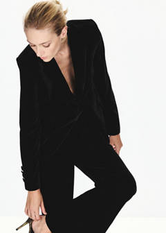 Velvet suit jacket — Black 5