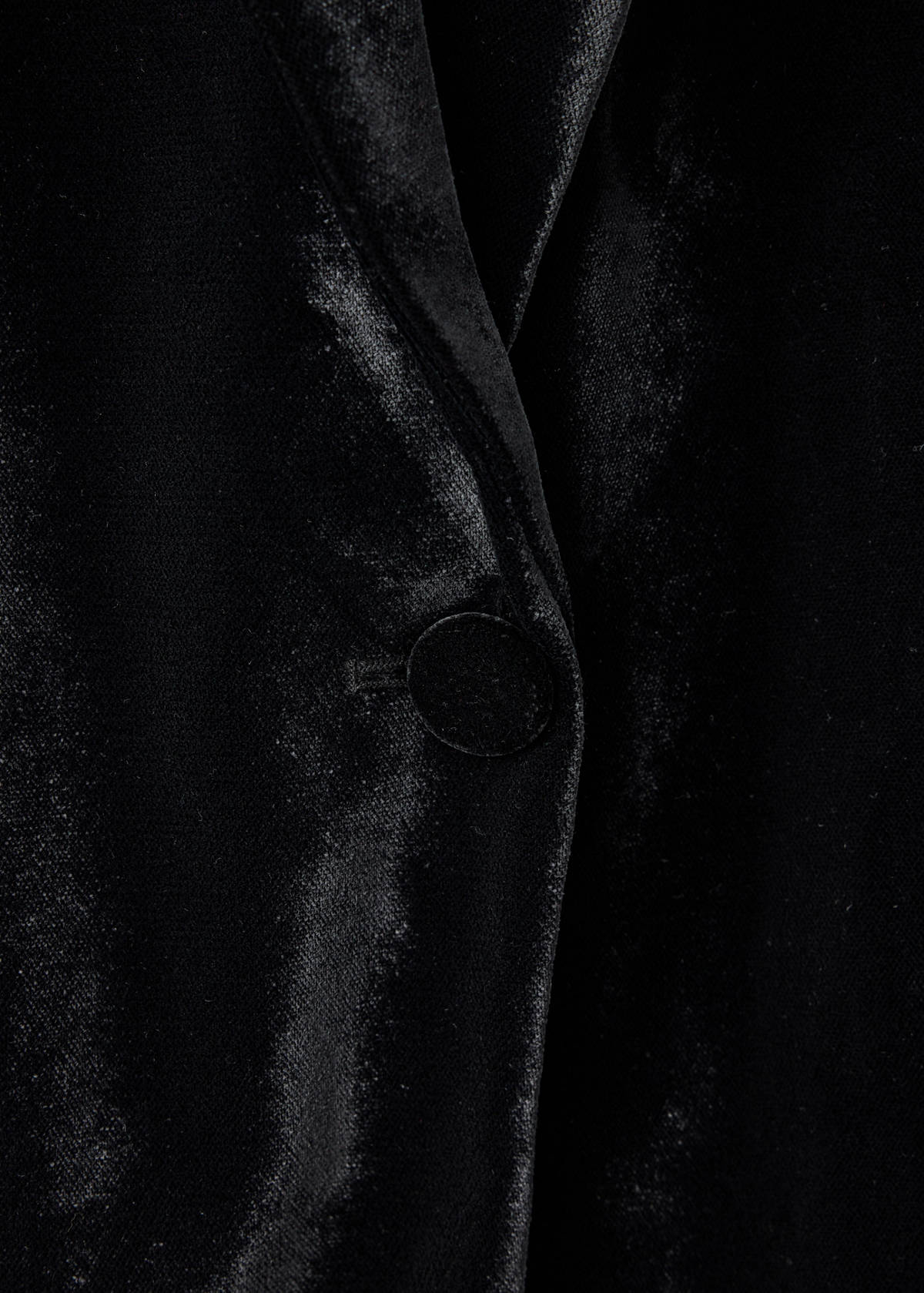 Velvet suit jacket — Black