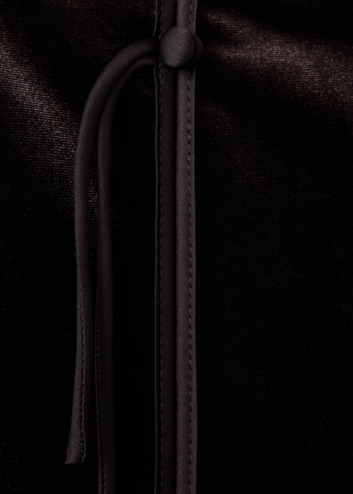 Velvet skirt with slit — Chocolate
