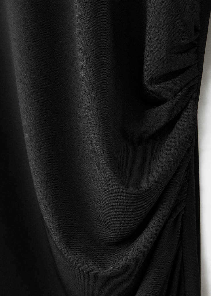 Midi dress with feather cuffs thumbnail 6