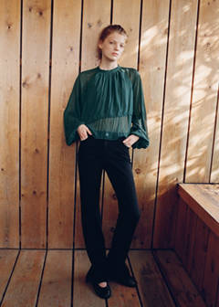 Straight-leg jeans with openings — Deep Dark Blue 2