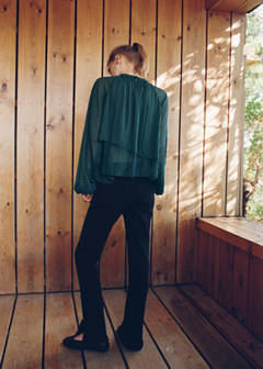 Straight-leg jeans with openings — Deep Dark Blue 5