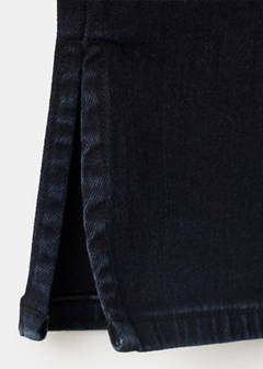Straight-leg jeans with openings — Deep Dark Blue 6
