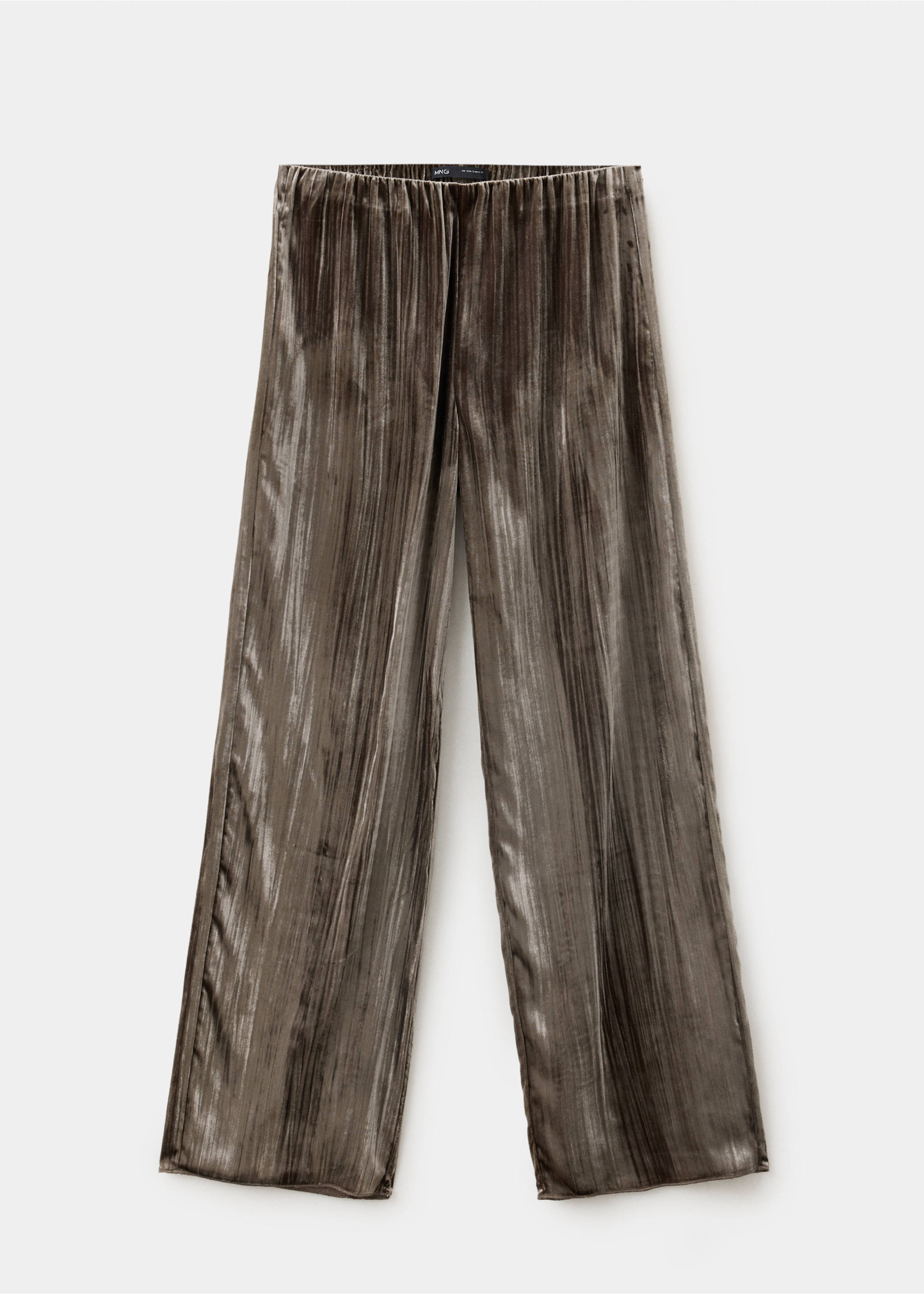 Pantalon droit en velours - Article sans modèle, Marron moyen. Ref: 37099141-00.