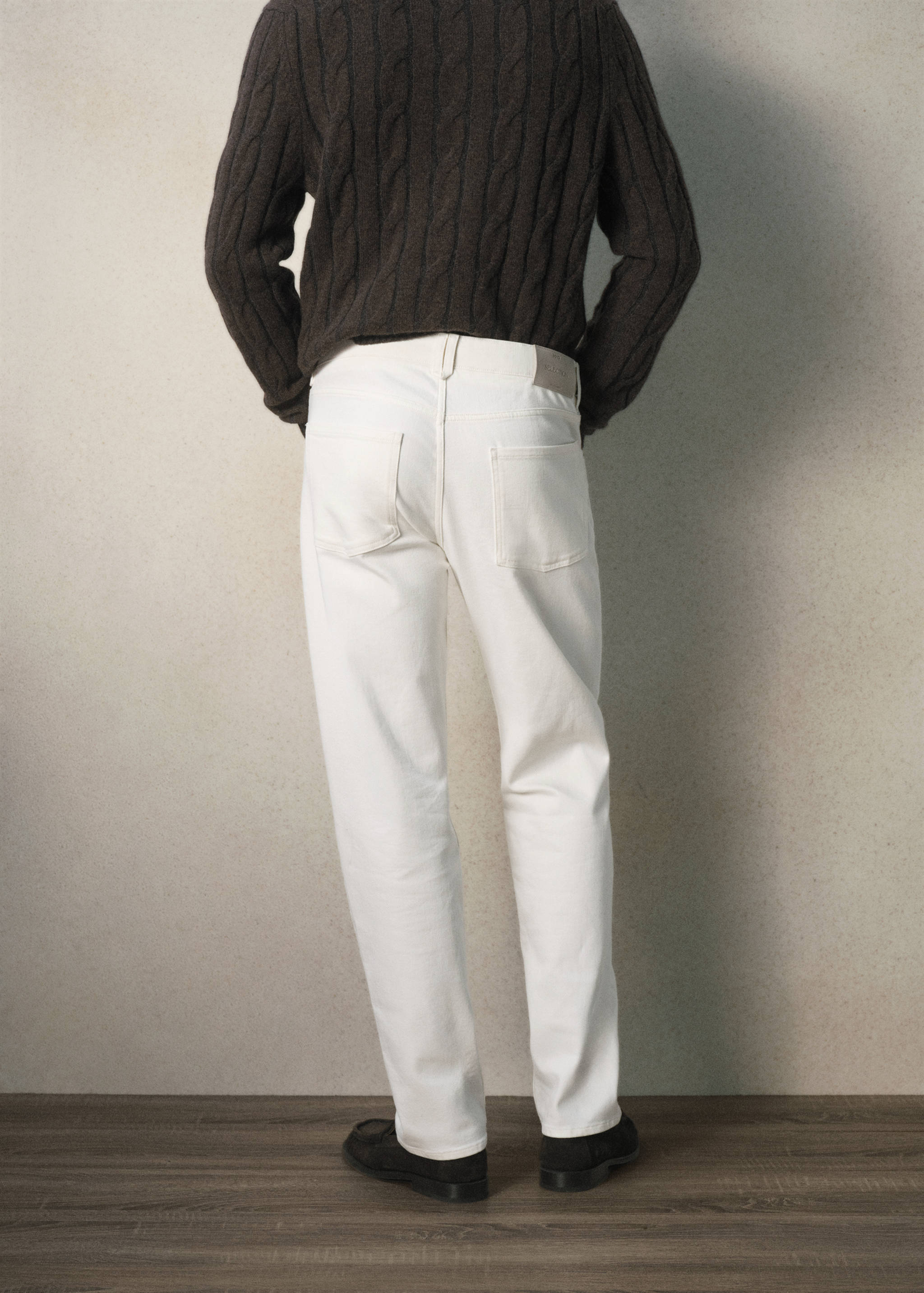 Regular fit Italian cotton jeans - Reverse of the article
