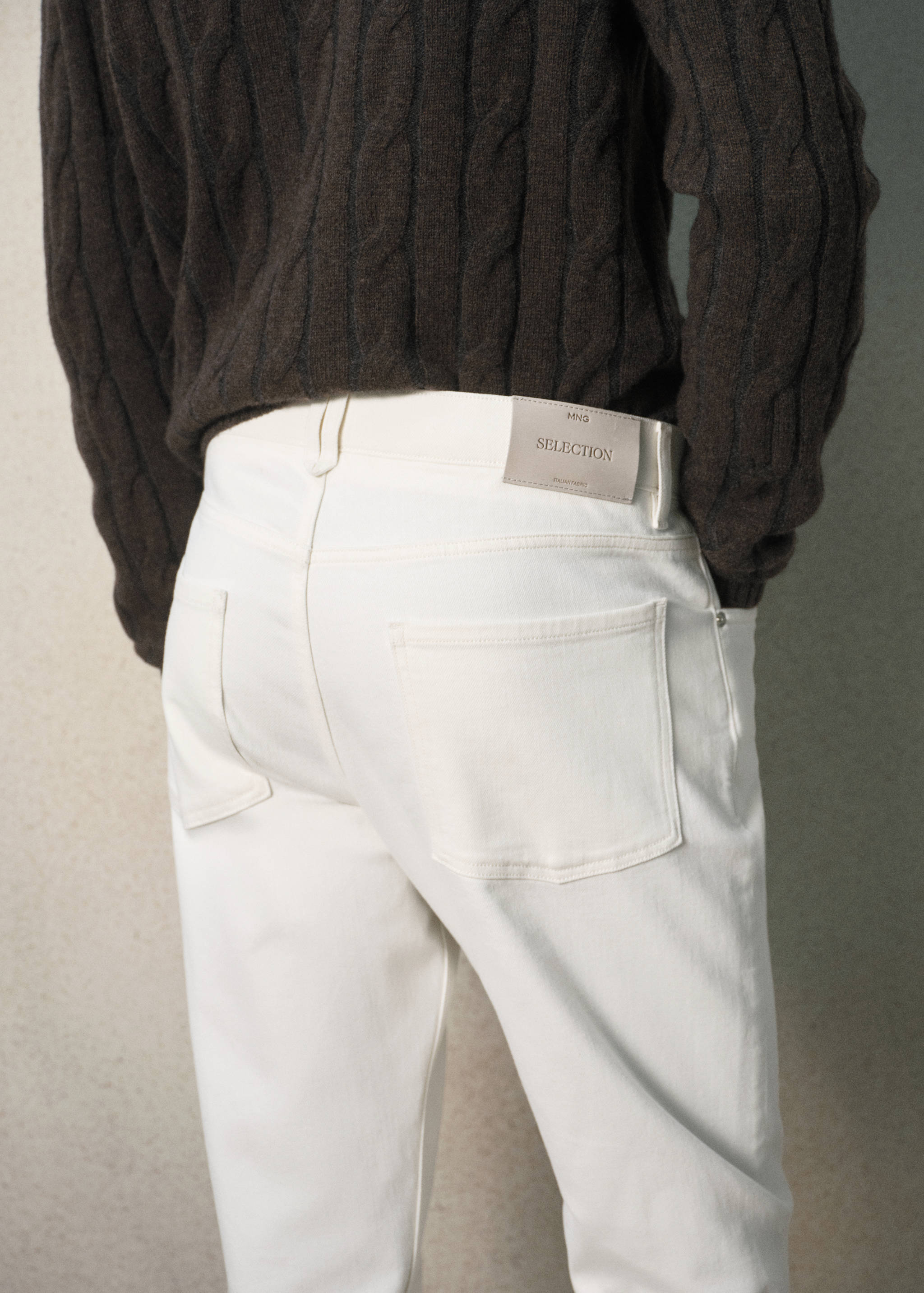Regular fit Italian cotton jeans - Details of the article 3