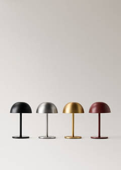 Tactile metal table lamp — Silver 6
