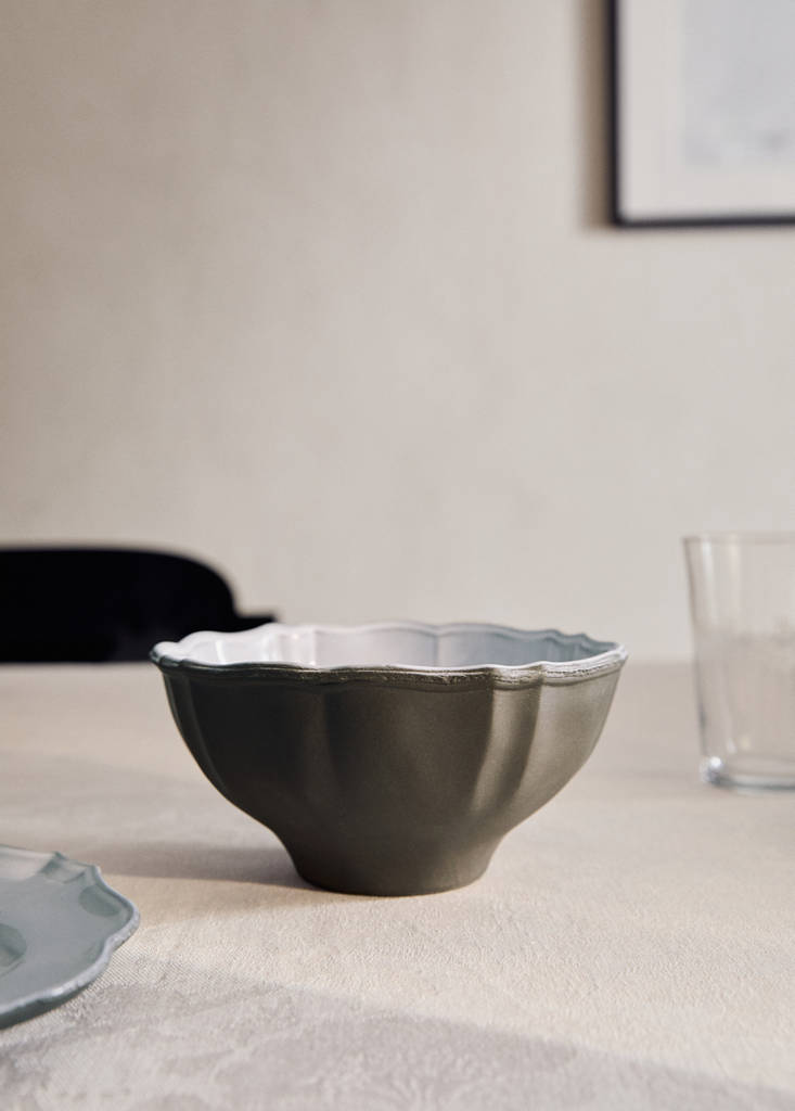 Small recycled stoneware bowl — Light/Pastel Grey