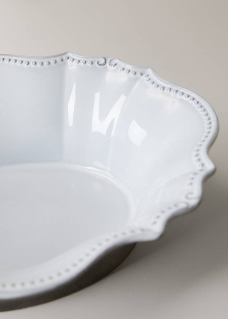 Large recycled stoneware bowl — Light/Pastel Grey