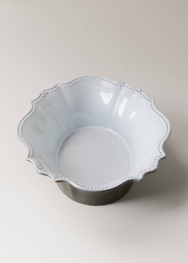Large recycled stoneware bowl — Light/Pastel Grey