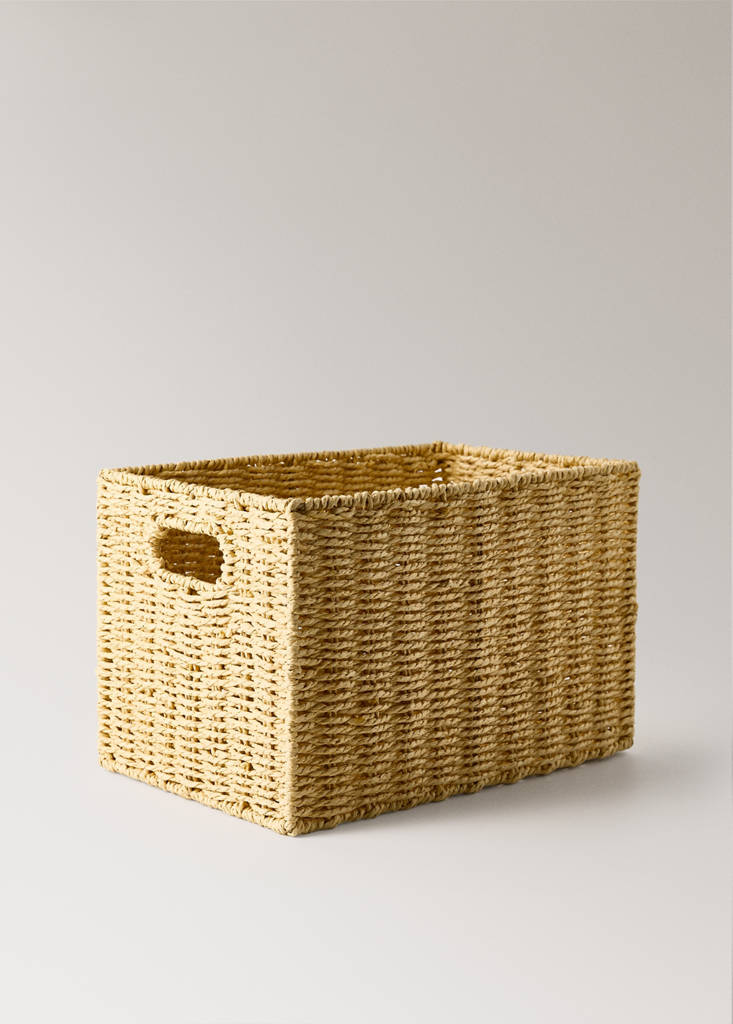 Small paper basket — Caramel