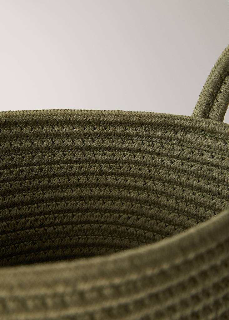 Small cotton children's basket — Khaki