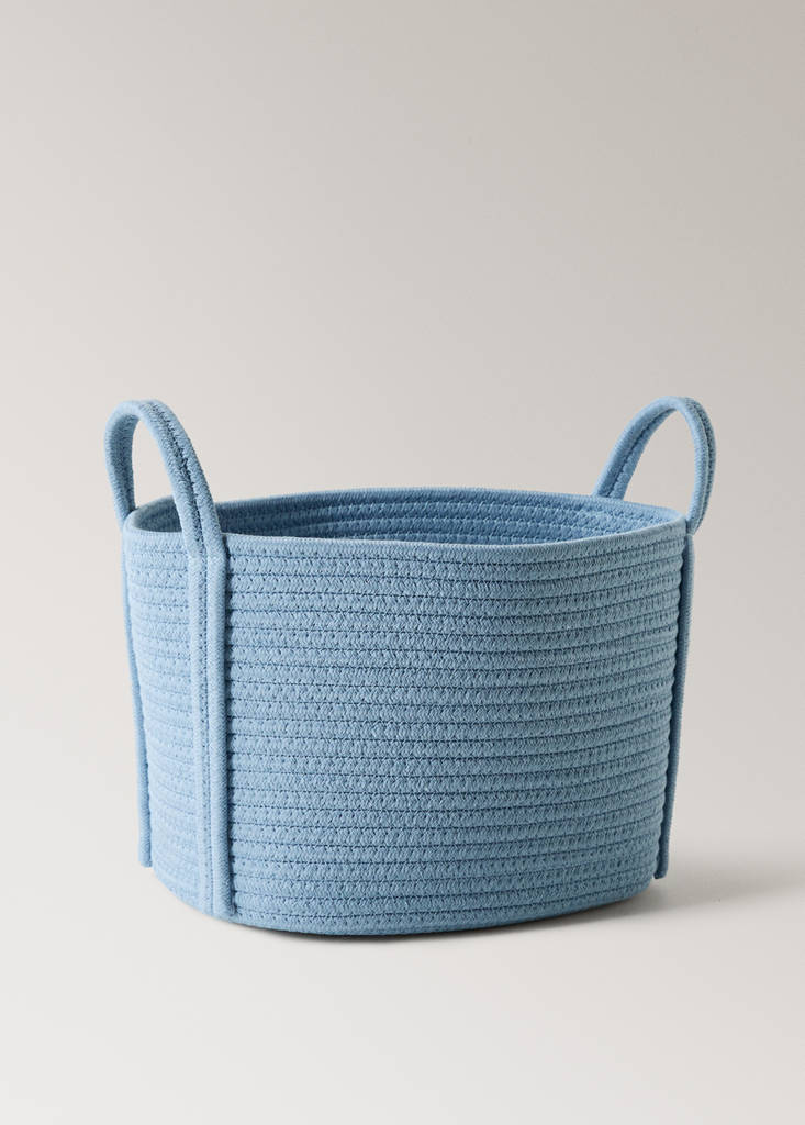 Small cotton children's basket — Sky Blue