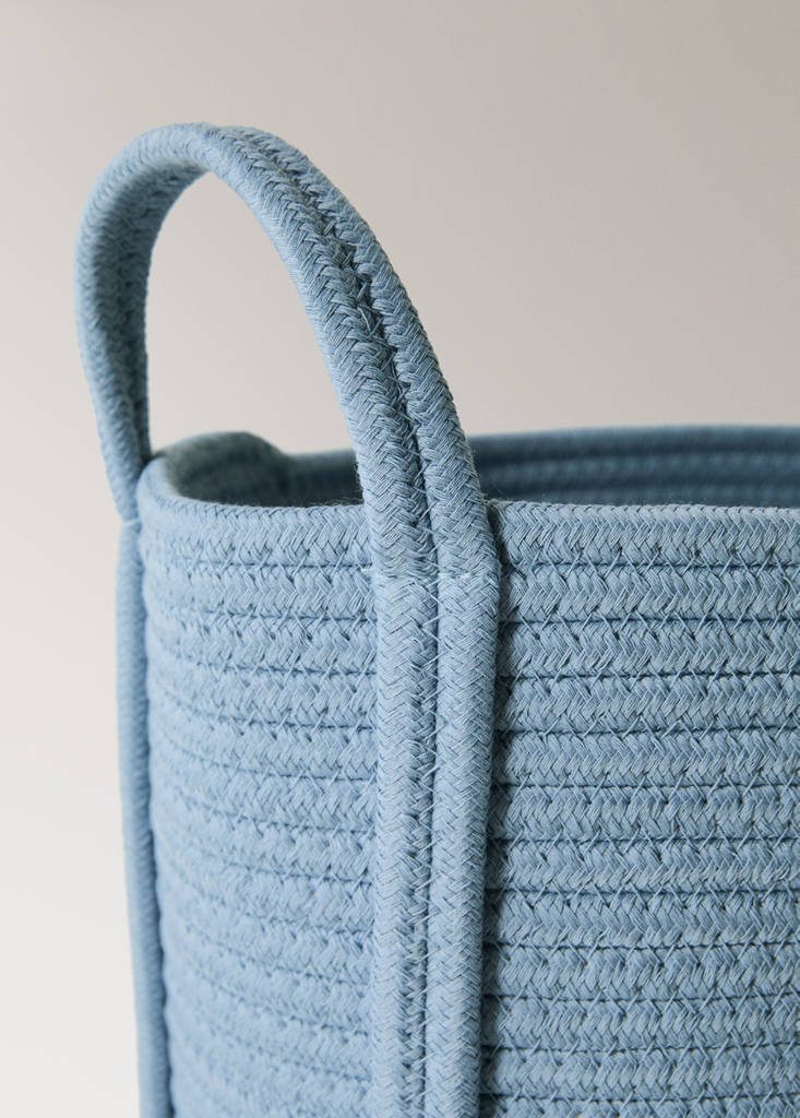 Small cotton children's basket — Sky Blue