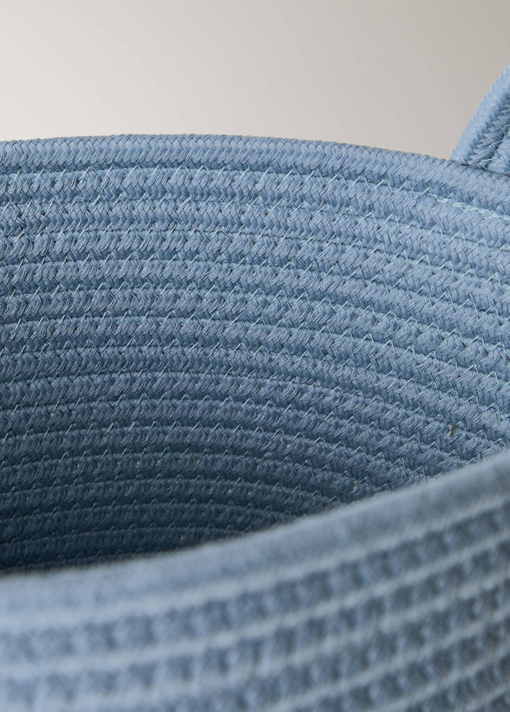 Small cotton children's basket — Sky Blue